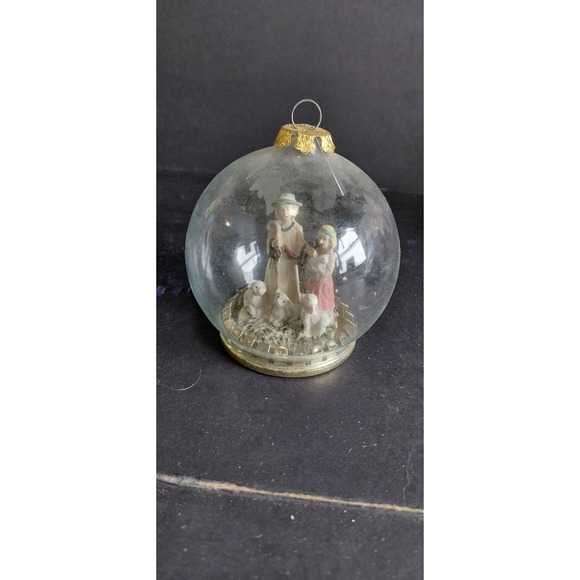 Other - vintage House   Lloyd Christmas Around the World Shepherd Glass Diorama Ornament